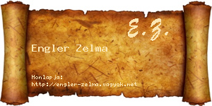 Engler Zelma névjegykártya